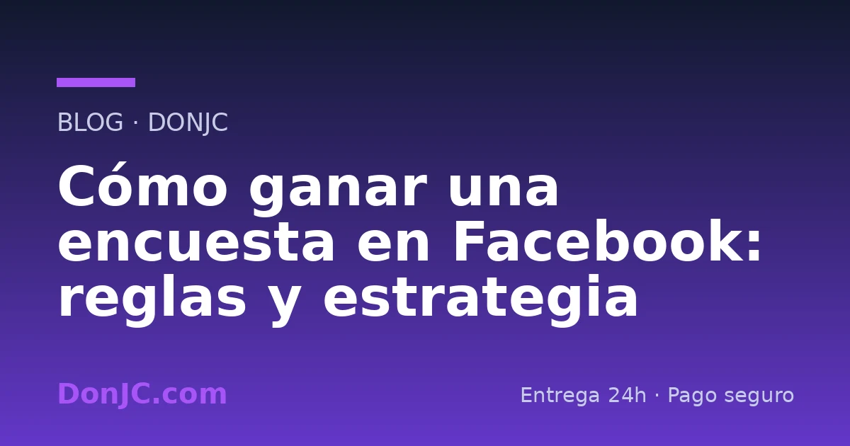 Como ganhar uma enquete no Facebook: regras e estratégia